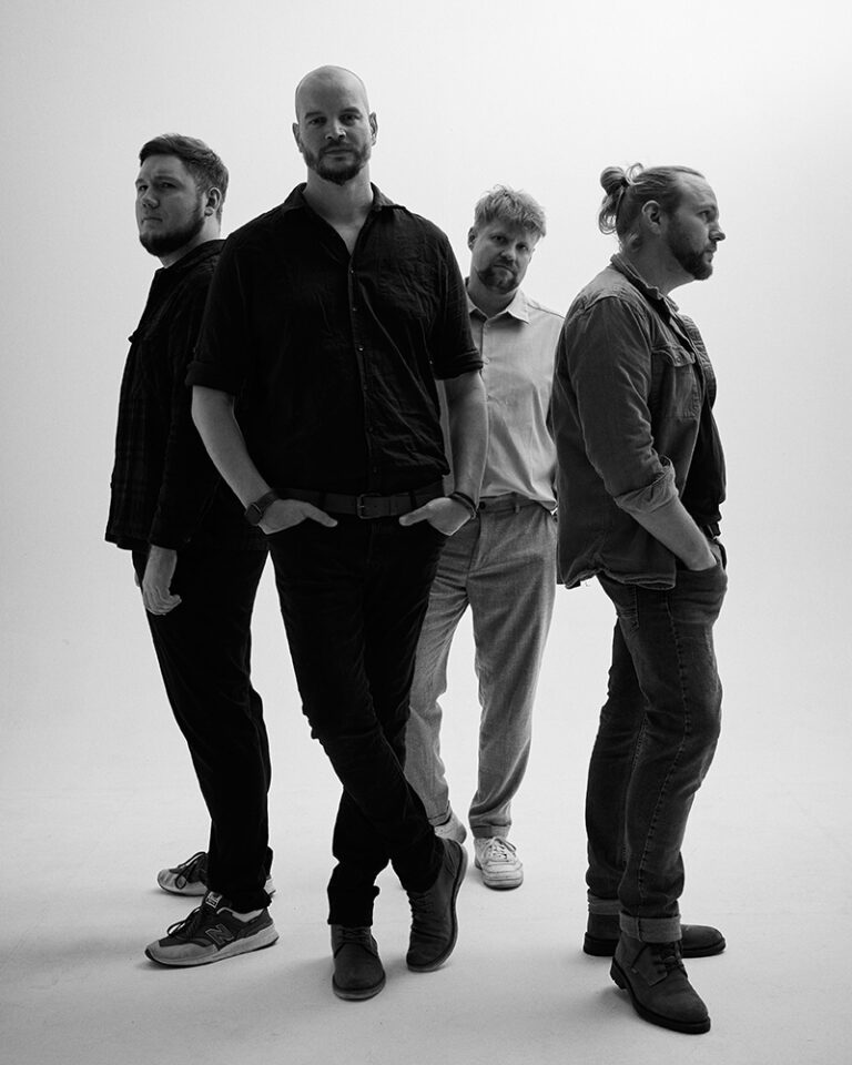 Bandfoto der Band Caramel aus Bremen in schwarz-weiß